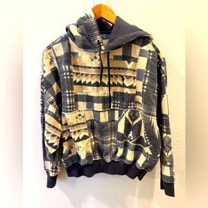 Polo Ralph Lauren Patchwork Fleece Sweatshirt Hoodie Size S